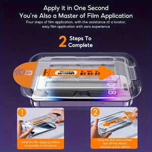 Protezione dello schermo di facile installazione senza polvere <span class=keywords><strong>per</strong></span> <span class=keywords><strong>iPhone</strong></span> 17 16 15 14 13 12 Pro Max 17 <span class=keywords><strong>pellicola</strong></span> antigraffio in vetro temperato aria - Product Image 3