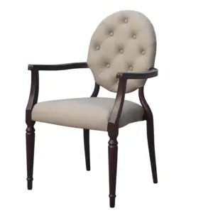 Modern Round Back Padded Banquet Event Party Chair Classic French Wedding Chairs With Cushion