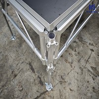 Plateformes Modulaires Carrées en Alliage d'Aluminium Portables pour Scène, Certifiées ISO9001, Idéales pour l'Extérieur – Fournisseur Direct Usine