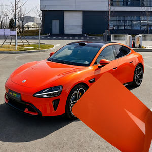 Reclame su Muestra Gratuita Ahora, Película Protectora de Pintura Autoadhesiva de TPU PPF de Alta Calidad para Automóviles, Color Naranja, Protección de Pintura Autoregenerable, Envoltura Completa para Vehículos - Product Image 1