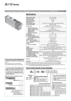Ejecteur multi-étages série ZL112 sans valve