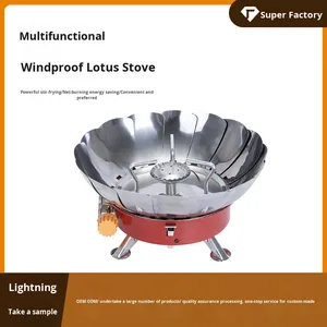 Estufa de Gas Portátil Plegable de Alta Eficiencia y Resistente al Viento, Quemador de Gas <span class=keywords><strong>Butano</strong></span> <span class=keywords><strong>para</strong></span> Acampar, Senderismo, Excursiones y Picnic al Aire Libre - Product Image 6