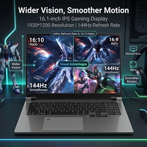 Ordinateurs portables de jeu Yifang OEM/ODM 16 pouces avec processeur I9-13900h, carte graphique RTX 4060 8 Go, mémoire DDR5, rapport d'aspect 16:10, corps métallique, I9134 - Product Image 1