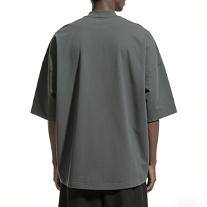 OEM/ODM Vente en gros Logo personnalisé 100% coton T-shirt uni pour homme avec logo imprimé - Product Image 3