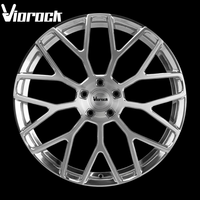 Viorock roda tempa: High - End SUV berfokus dua warna hitam-perak Multi - Spoke, 19-22 inci, 5*112/5*120/5*100/5*114.3