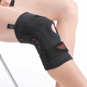Genouillère articulée réglable YX de haute qualité pour hommes, soutien du ménisque et du tendon rotulien, soulagement de la douleur, entorses, entorses du ligaments, néoprène et caoutchouc - Product Image 5