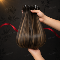 Extensions de Cheveux Humains Européens de Haute Qualité, Double Trame, Alignés Citicule, Couleur Brun Clair, Origine Russe