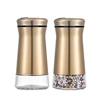 Ensemble de 2 boîtes à épices en verre pour la cuisine, flacon à poivre, pot à cumin, pot à condiments, flacon à sel et à poivre, shaker à épices