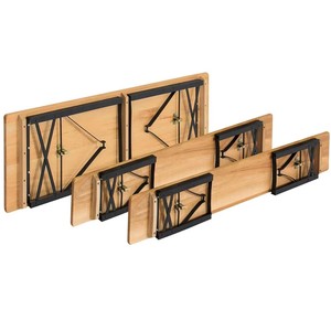 Vente en gros en Chine <span class=keywords><strong>valise</strong></span> portable 4 places pliable en <span class=keywords><strong>bois</strong></span> pour <span class=keywords><strong>camping</strong></span> en plein air <span class=keywords><strong>table</strong></span> de pique-nique pliante avec trou pour parapluie CNLF - Product Image 4