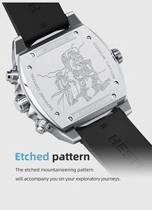 Hestur Ti 2 montre à Quartz de mode pour hommes 44.5mm mouvement chronographe solaire verre saphir 150bar Sport montre à Quartz solaire Antique - Product Image 3