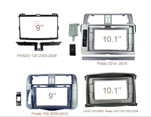 Phụ Tùng Điều Hướng Vô Tuyến Ô Tô Bảng Trang Trí Nội Thất Khung Bảng Điều Khiển Âm Thanh Xe Hơi Cho Toyota 04-09 Prado 120 9Inch - Product Image 6