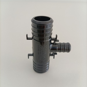 Vente en gros de raccords de plomberie Té réducteur à sertir en poly PEX 1 "X 1" X 1/2 "pour tuyaux Pex, certifiés NSF, UPC - Product Image 3