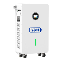 Batterie Lifepo4 Y&H 51,2V 200AH 10,24kWh, système de stockage d'énergie de type plancher, cycle profond, 6000+ cycles de vie, BMS intégré