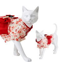 Mannequin de chat blanc minimaliste, support de présentation pour collier d'animal de compagnie, statue de chat assis ou debout pour vitrine de magasin, boutique, vente en gros