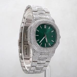 Montre en acier inoxydable avec diamants pour homme et femme, 40 mm, étanche, accessoire de mode, best-seller, disponible à bon prix - Product Image 1