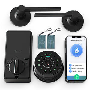 Serrure de porte intelligente biométrique à reconnaissance de veine palmaire, connectée Wi-Fi, avec alarme <span class=keywords><strong>anti</strong></span>-agression et mode confidentialité, idéale pour projets d'appartements locatifs (vente en gros) - Product Image 6