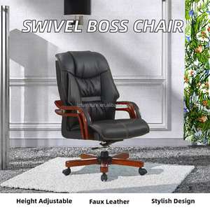 Modern Ergonomic Lift <b>Chair</b> Swivel Boss Feature Adjustable Height Colorful Synthetic Leather for Home Office Workshop - Product Image 3