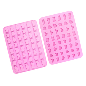 335 Ice Cube Tray Gummy Kẹo Khuôn Silicon Nhà Máy Mẫu Miễn Phí 48 Khoang Khác Nhau Hình Dạng Xe Silicone Khuôn Sô Cô La, Silicone - Product Image 5
