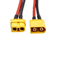 Connecteur XT60U personnalisé 2 broches DC 500V 60A, fiches mâle et femelle XT60 pour batterie Lipo
