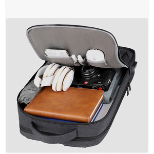 Kiểu dáng đẹp chức năng màu xám máy tính xách tay Ba lô <span class=keywords><strong>USB</strong></span> sạc đa năng kinh doanh cổ điển ba lô chống trộm túi bền - Product Image 4