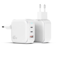 Nouveauté 65W GaN chargeur 3 Ports PD Charge rapide pour téléphone tablette ordinateur portable Design pliable Smart US Plug adaptateur bloc caméra