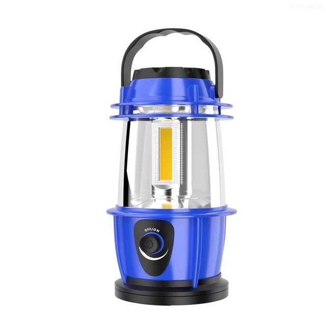 Portable Dimmable LED Camping Lamp Handle Long Work Life (50000 Hours) COB Technology IP55 Waterproof Nickel-Metal Hydride