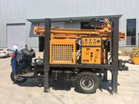 Foreuse rotative CSDRILL CSNYSL200T, moteur diesel 65 kW, mobilité sur chenilles, pompe de forage de puits d'eau, profondeur maximale 200 m, 76-325 mm
