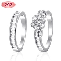 Bagues en titane pour Couple, anneaux doigt croisé pour dame, Cz Zircon