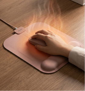 <b>USB</b> Heated <b>Mouse</b> Pad Waterproof Silicone 5 Level Temp Timer Auto‑off Winter Warm Hand Heating Mat for Office Desk - Product Image 6
