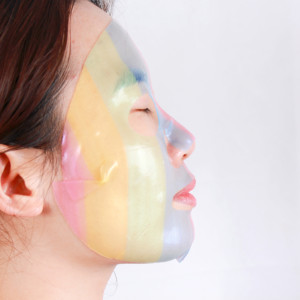 Vitamin C Retinol Hydrogel Gesichtsmaske Kollagen Aufhellende Anti-Falten Regenbogen-Gelmaske mit Eigenem Logo Chemisch Unbedenklich für Alle Hauttypen - Product Image 3