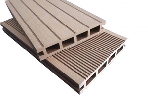กลวง WPC ไม้พลาสติกคอมโพสิตกันน้ำกลางแจ้งพื้นระเบียง WPC สวนภูมิทัศน์และ Decking - Product Image 2