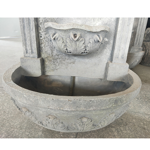 <span class=keywords><strong>Fontaine</strong></span> à eau <span class=keywords><strong>solaire</strong></span> avec tête en polyrésine, 220 v, pour l'extérieur, mur composé - Product Image 4