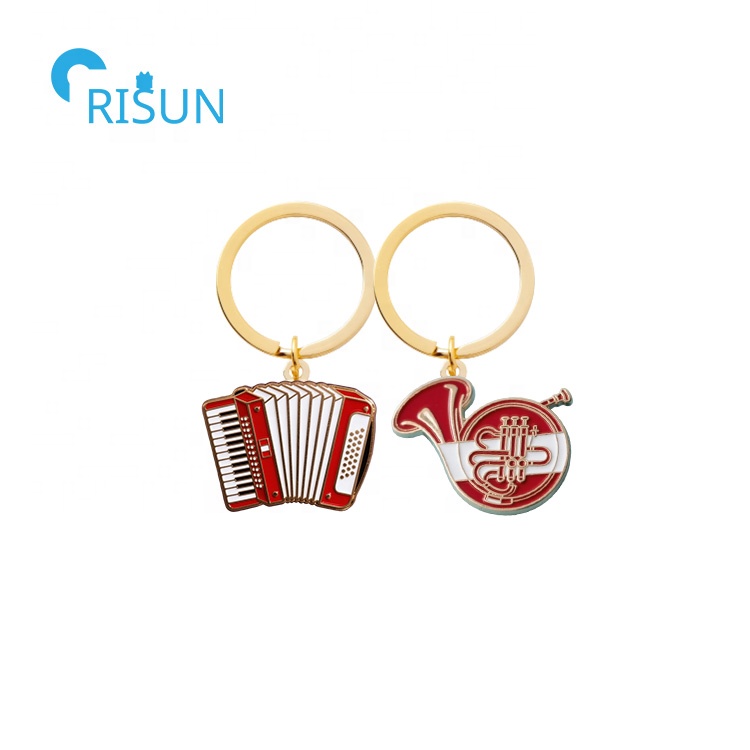 Porte-clés Pendentif Trompette En Métal - Décoration Musicale élégante - Idée Cadeau Pour Musiciens