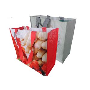 Sac fourre-tout en PP tissé personnalisé en gros, sac de shopping réutilisable imperméable tendance, meilleur prix - Product Image 2