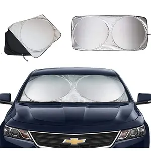 190x90CM通用UV防护罩前后车窗遮阳帘遮阳板挡风玻璃罩汽车汽车防雪冰