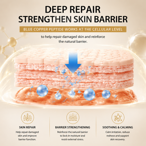 Professional Blue Copper Peptide Moisture <b>Serum</b> Improve Skin Barrier Beauty Solution - Product Image 6