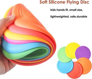 Disco Volador de Silicona Plegable con Logotipo Personalizado al por Mayor, para Adultos y Niños, Disco Volador para Mascotas al Aire Libre para Perros - Product Image 4