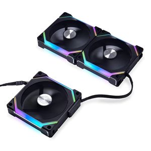Ventilateur de boîtier PC <span class=keywords><strong>Lian</strong></span> <span class=keywords><strong>Li</strong></span> UNI <span class=keywords><strong>FAN</strong></span> SL120 V2-3B RGB PWM, nouveau refroidisseur de jeu avec dissipateur thermique en plastique pour boîtier d'ordinateur - Product Image 4