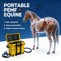 Appareil de thérapie PEMF à double contrôle pour chevaux, équipement à champ magnétique pour la thérapie équine, les soins vétérinaires et les chevaux