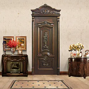 French style Chinese conventional carved door solid woodcarved door whole house wooden furniture customization interior door