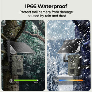 Kamera berburu inframerah satwa liar tahan air, kamera pelacak gerakan GPS malam tersembunyi HD 4G 4MP 1080P untuk 4g - Product Image 6