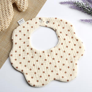 Babero de Muselina de Algodón de <span class=keywords><strong>6</strong></span> Capas, 100% Algodón, Toalla de Saliva para Bebé, Baberos con Broche - Product Image 4