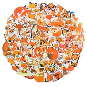 Pegatinas de PVC de Zorro de Dibujos Animados, Resistentes al Agua, con Corte Personalizado, Juego de Pegatinas de Animales Lindos para Regalos Promocionales - Product Image 1