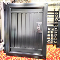 Porte de clôture extérieure en métal en aluminium de haute qualité dernière conception grande porte coulissante d'entrée principale pour les maisons capuchons de poteaux de clôture de qualité