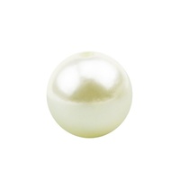 Chaîne de perles rondes en ABS de 15-120 cm pour la fabrication de bracelets, colliers, vêtements - Poignées de sac à main DIY