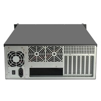 Casing Server Rakmount 4U EATX ATX Panel Aluminium Layar LCD 19 Inci, Kedalaman 450mm
