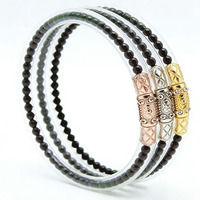 Bracelets en gelée perlée de 65 mm de diamètre