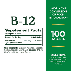 OEM Health vitamina B1 B6 <span class=keywords><strong>B12</strong></span> 1000mcg integratori compresse supporta il metabolismo energetico e il sistema nervoso per gli adulti - Product Image 2
