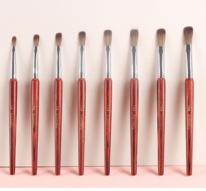 Alta calidad 100% Kolinsky Crystal Nail Art Brush Pen Pure Kolinsky Hair con mango de madera para maquillaje acrílico Nail Art - Product Image 5