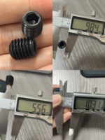Vis de réglage en oxyde noir de qualité ISO9001 12.9 M5-M10 vis à métaux sans tête hexagonale vis de réglage sans tête haute résistance